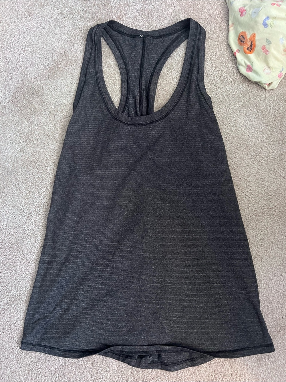 lululemon athletica charcoal grey Racerback Tank